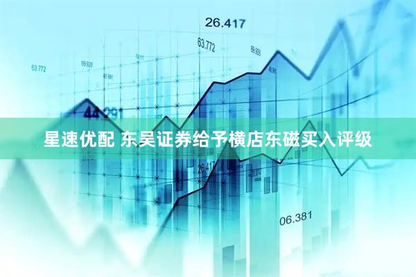 星速优配 东吴证券给予横店东磁买入评级