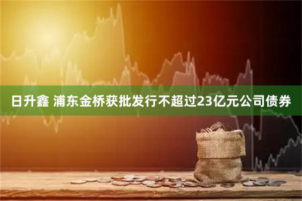 日升鑫 浦东金桥获批发行不超过23亿元公司债券