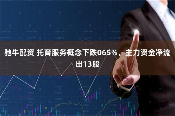 驰牛配资 托育服务概念下跌065%,主力资金净流出13股